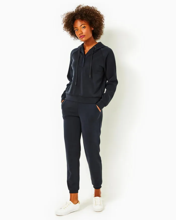 Lilly Pulitzer Upf 50 28034 Aveena Knit Pant Noir Women Bottoms
