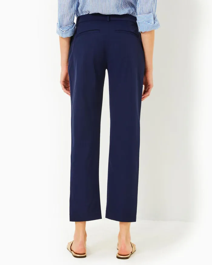 Lilly Pulitzer Upf 50 28034 Travel Trouser True Navy Women Bottoms
