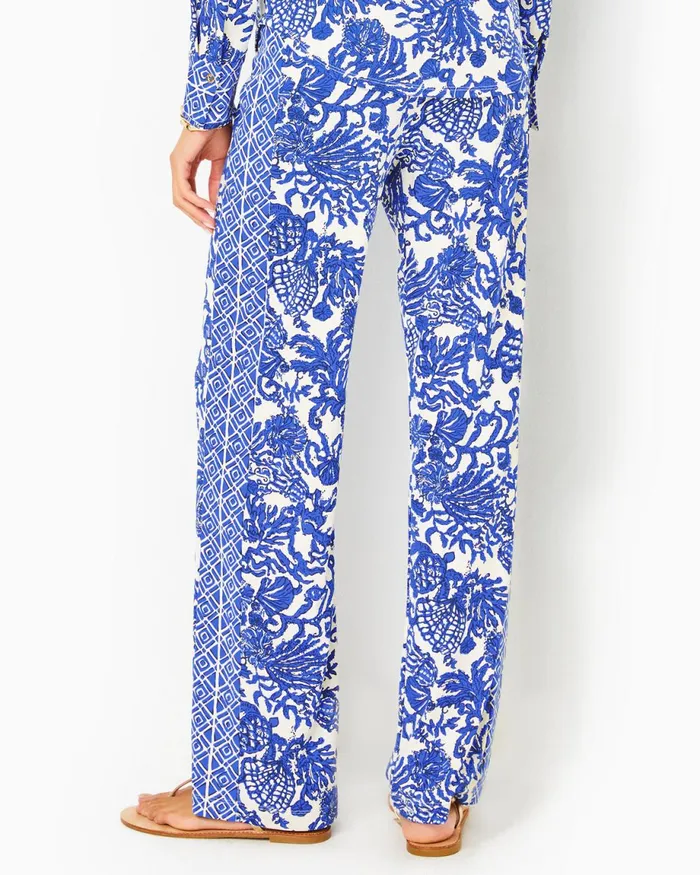 Lilly Pulitzer Upf 50 32034 Grenada Knit Pant Deeper Coconut Ride With Me Engineered Chillylilly Women Bottoms