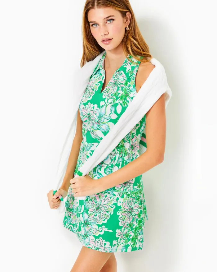 Lilly Pulitzer Upf 50 Dania Dress Spearmint Blossom Views Women Active Dresses Lilly Pulitzer Upf 50 Dania Dress Spearmint Blossom Views Women Active Dresses