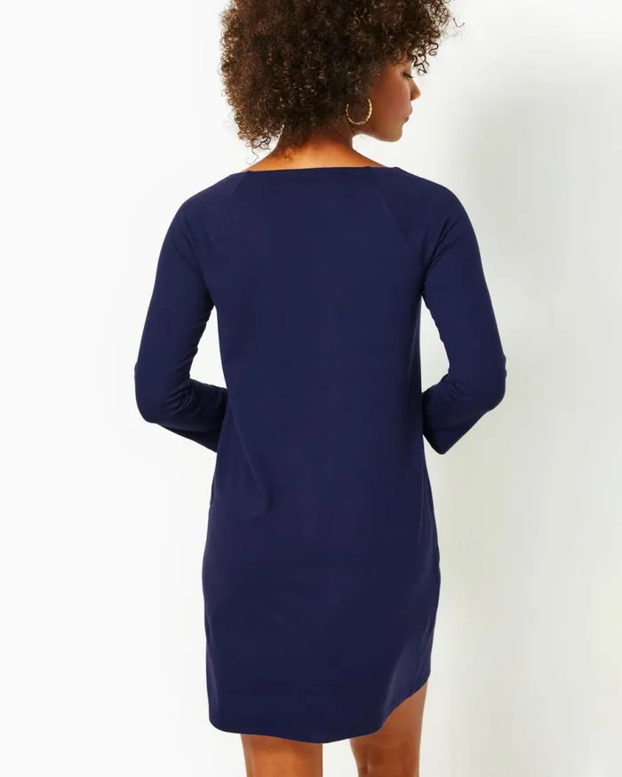 Lilly Pulitzer Upf 50 Kaelin Dress True Navy Women ALineEasy Dresses
