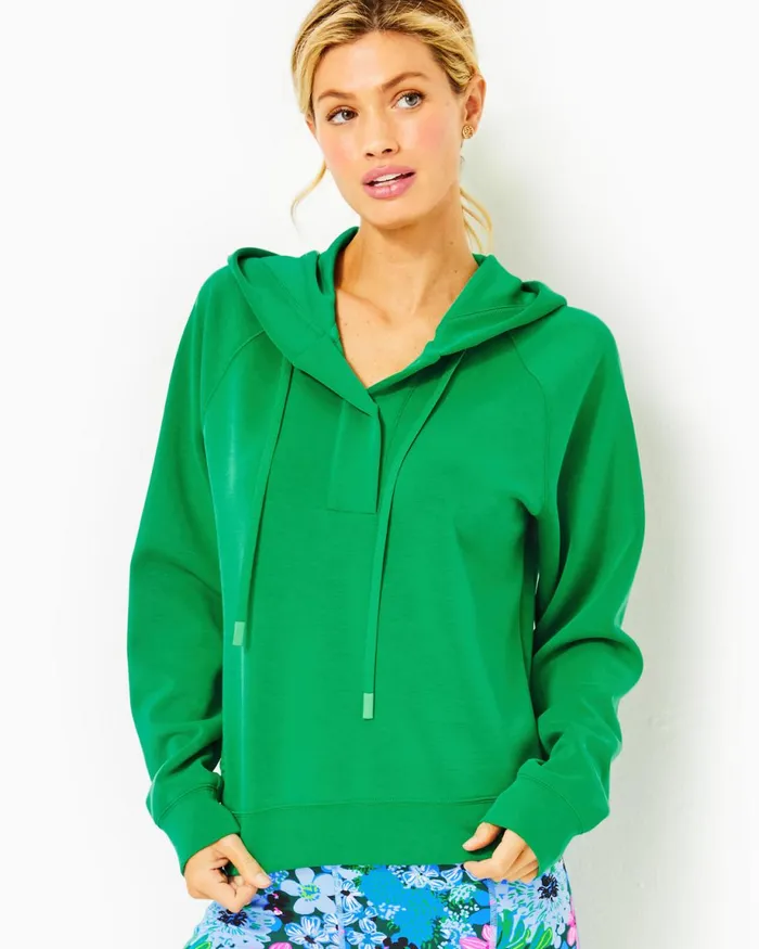 Lilly Pulitzer Upf 50 Kendy Pullover Kelly Green Women Tops