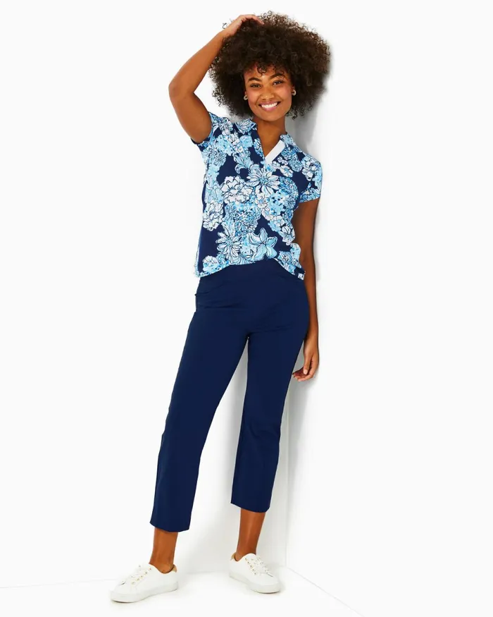 Lilly Pulitzer Upf 50 Luxletic 26034 Alston Crop Pant Low Tide Navy Women Bottoms Lilly Pulitzer Upf 50 Luxletic 26034 Alston Crop Pant Low Tide Navy Women Bottoms