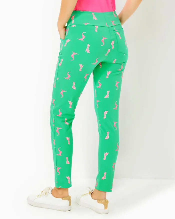 Lilly Pulitzer Upf 50 Luxletic 28034 Corso Golf Pant Spearmint Par Tee Animals Golf Women Bottoms
