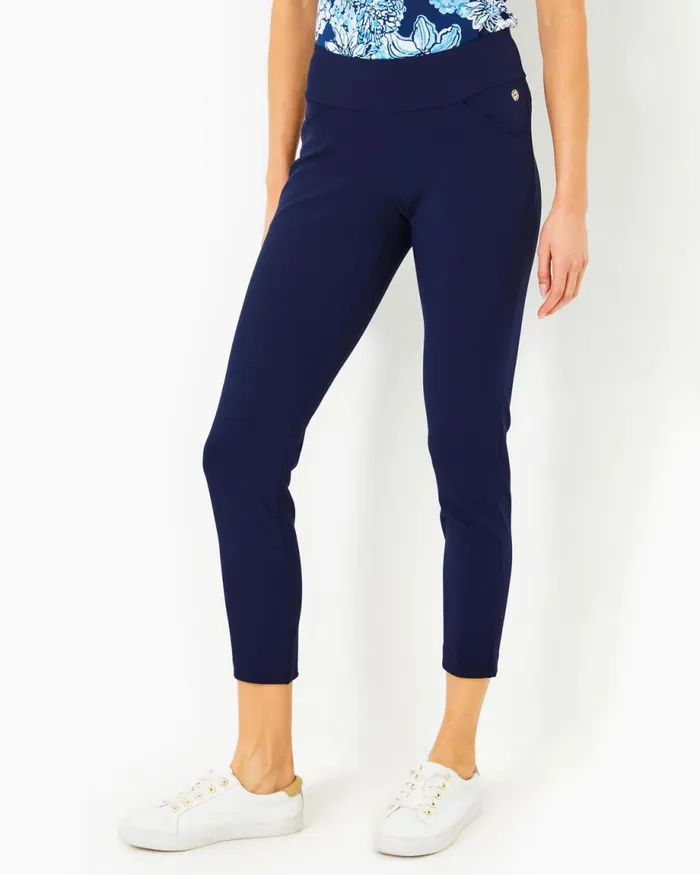 Lilly Pulitzer Upf 50 Luxletic 28034 Corso Pant True Navy Women Bottoms