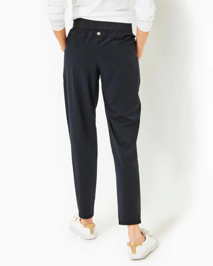 Lilly Pulitzer Upf 50 Luxletic 28034 Run Around Pant Onyx Women Bottoms