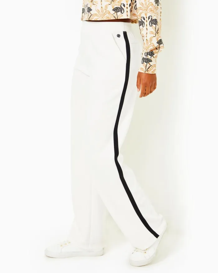 Lilly Pulitzer Upf 50 Luxletic 305034 Dylana Track Pant Coconut Women Bottoms