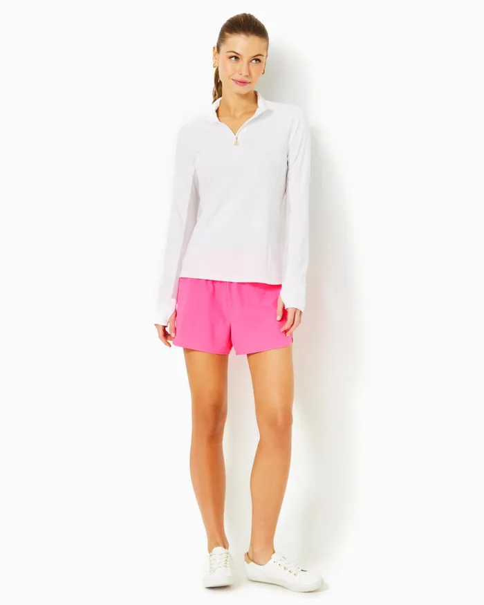Lilly Pulitzer Upf 50 Luxletic 4034 Backcourt Short Roxie Pink Women Bottoms