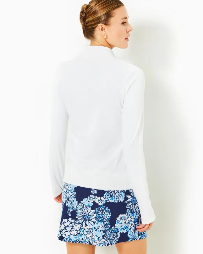 Lilly Pulitzer Upf 50 Luxletic Brittana Jacket Resort White Women Tops