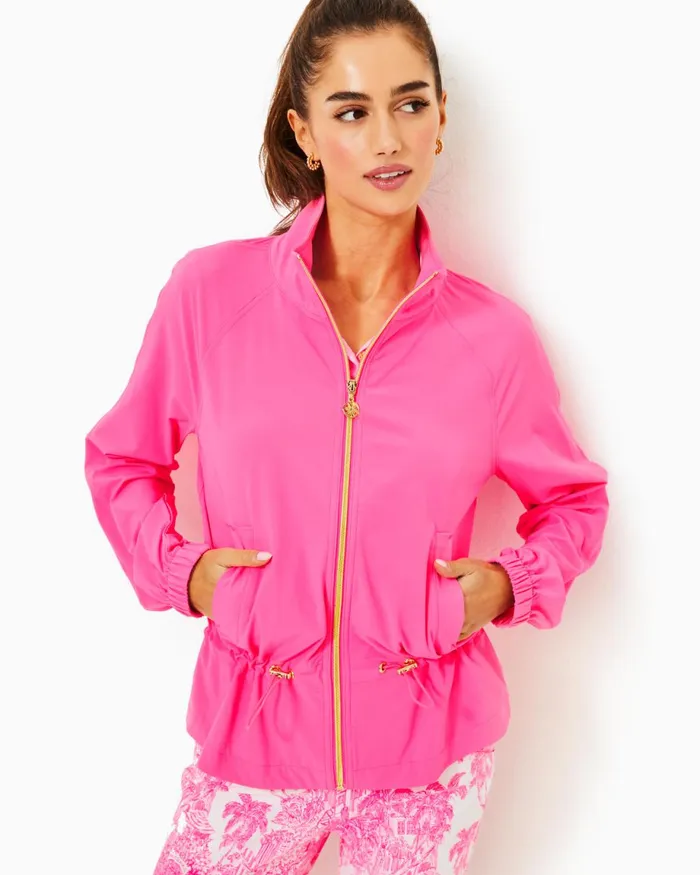Lilly Pulitzer Upf 50 Luxletic Islanna Performance Jacket Roxie Pink Women Tops Lilly Pulitzer Upf 50 Luxletic Islanna Performance Jacket Roxie Pink Women Tops