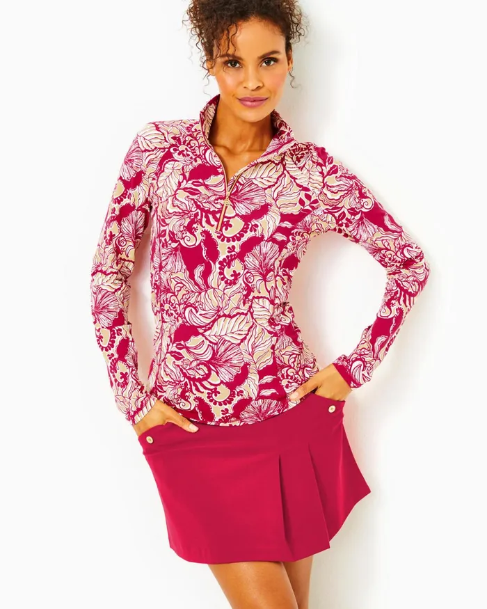 Lilly Pulitzer Upf 50 Luxletic Justine Pullover Poinsettia Red Island Vibes Women Tops Lilly Pulitzer Upf 50 Luxletic Justine Pullover Poinsettia Red Island Vibes Women Tops