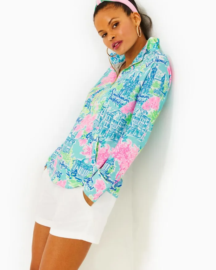 Lilly Pulitzer Upf 50 Skipper Popover Multi Lilly Loves Dc Women Tops