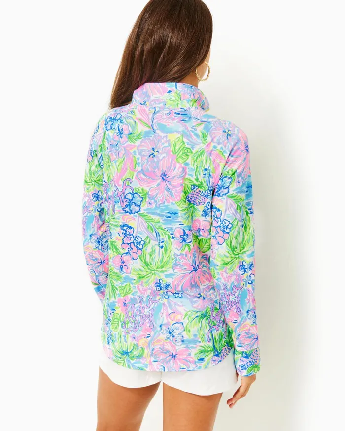 Lilly Pulitzer Upf 50 Skipper Popover Multi Lilly Loves Hawaii Women Tops