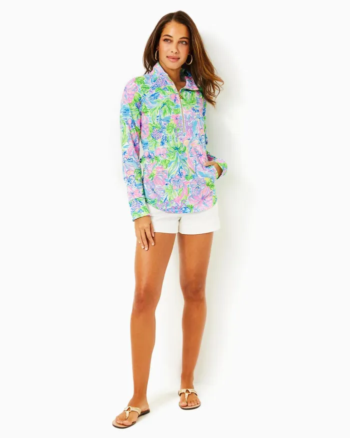 Lilly Pulitzer Upf 50 Skipper Popover Multi Lilly Loves Hawaii Women Tops