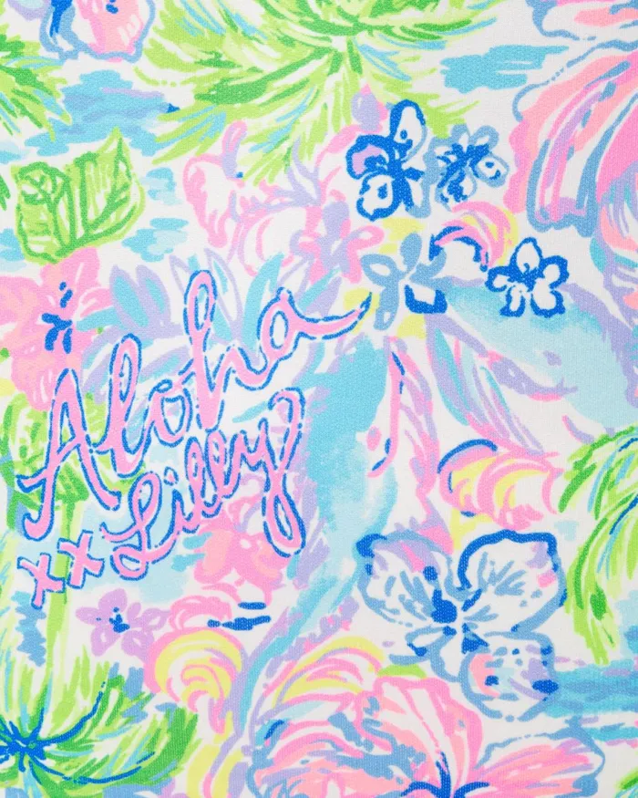 Lilly Pulitzer Upf 50 Skipper Popover Multi Lilly Loves Hawaii Women Tops