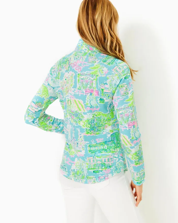 Lilly Pulitzer Upf 50 Skipper Popover Multi Lilly Loves Philly Women Tops