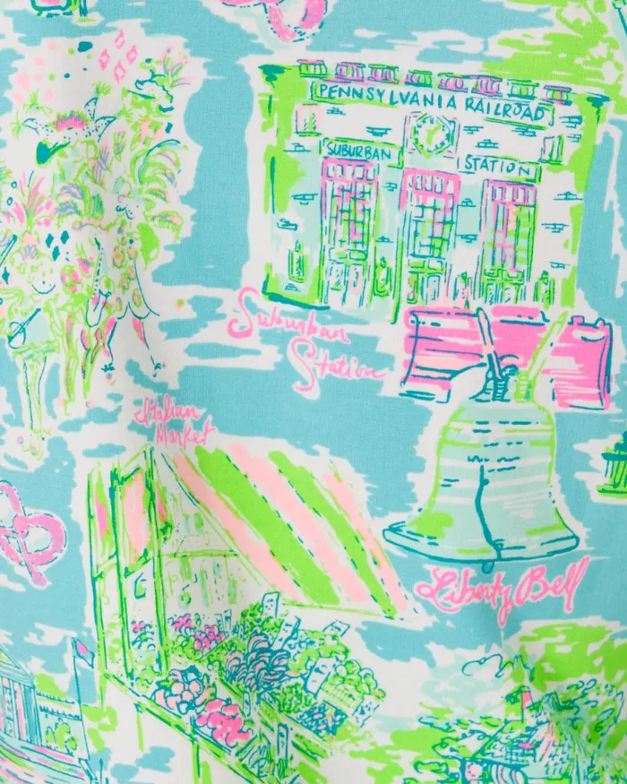 Lilly Pulitzer Upf 50 Skipper Popover Multi Lilly Loves Philly Women Tops
