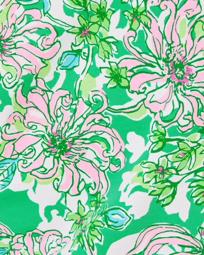 Lilly Pulitzer Upf 50 Skipper Popover Spearmint Blossom Views Women Tops