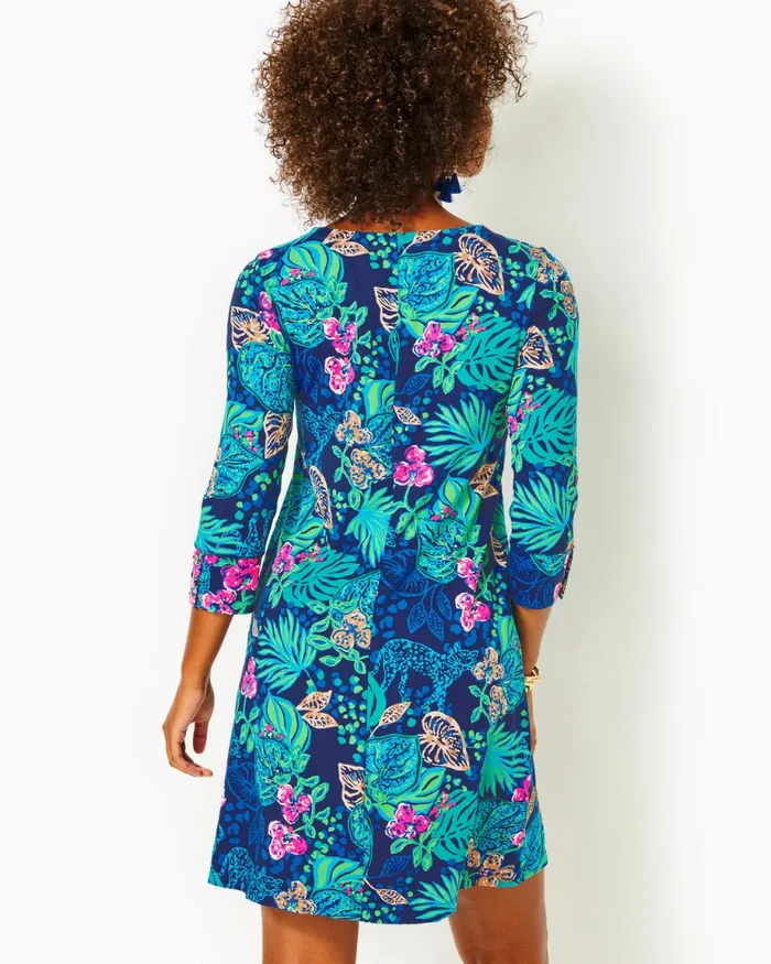 Lilly Pulitzer Upf 50 Solia Chillylilly Dress Low Tide Navy Life Of The Party Women Swing Dresses