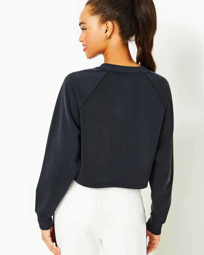 Lilly Pulitzer Upf 50 Zelek Pullover Noir Women Tops