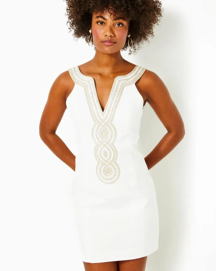 Lilly Pulitzer Valli Shift Dress Resort White Women Shift Dresses