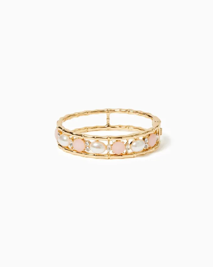 Lilly Pulitzer Via Parigi Bangle Conch Shell Pink Women Jewelry