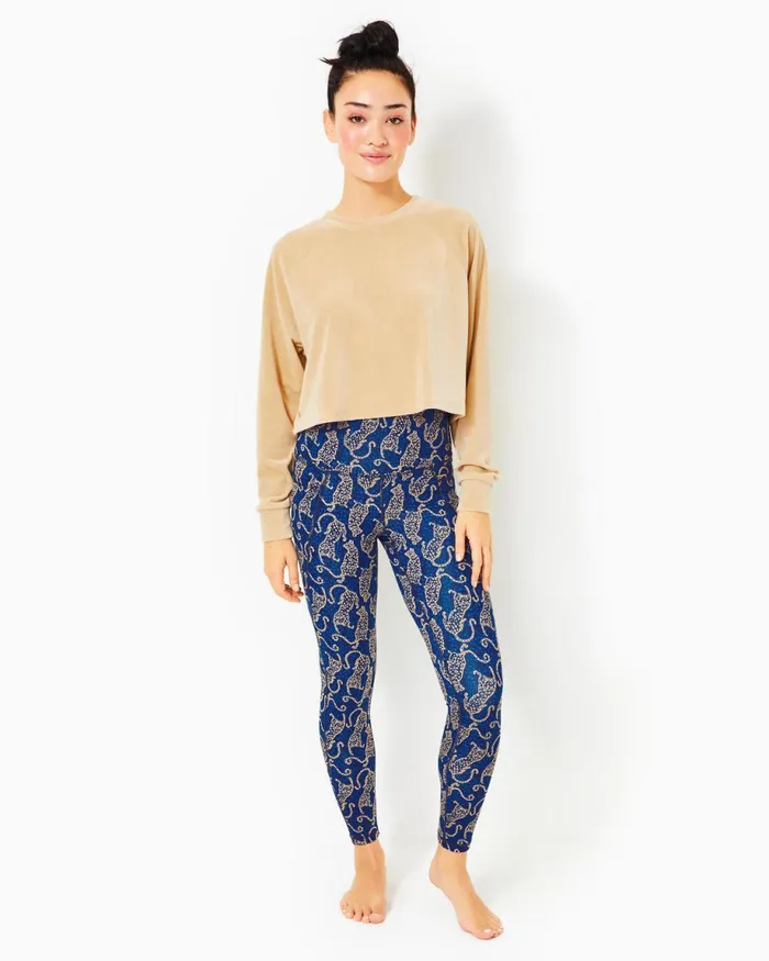 Lilly Pulitzer Zelek Crew Neck Pullover Sand Bar Women Tops