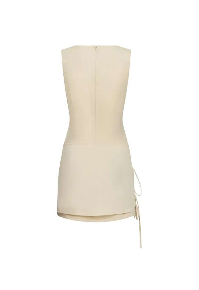 Lioness Fashion BALLERINA WRAP MINI Butter Women Dresses Lioness Fashion BALLERINA WRAP MINI Butter Women Dresses