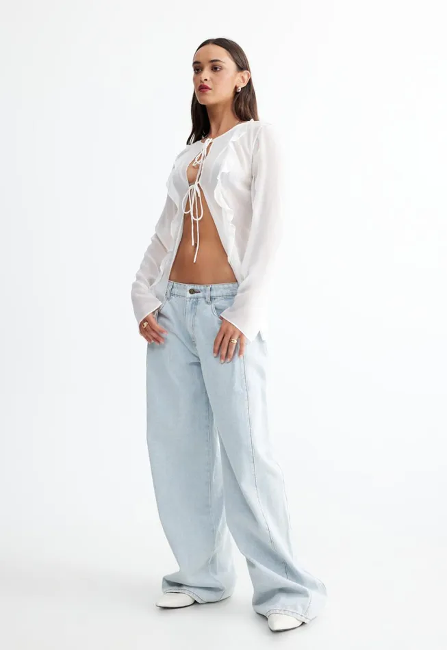 Lioness Fashion BARELY THERE TIE TOP Porcelain Women Swim Lioness Fashion BARELY THERE TIE TOP Porcelain Women Swim