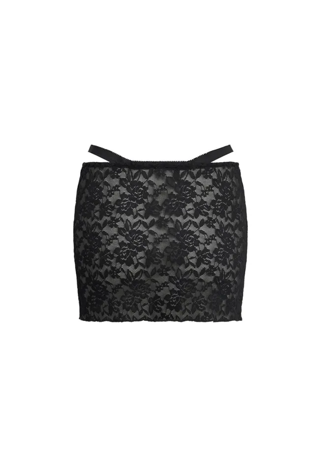 Lioness Fashion BLACK SWAN LACE MINI Onyx Women Skirts Lioness Fashion BLACK SWAN LACE MINI Onyx Women Skirts