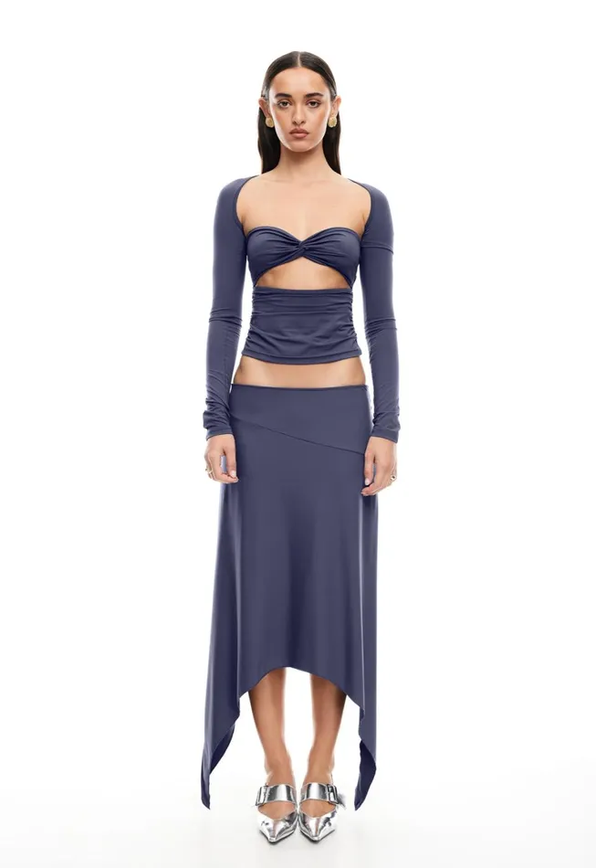 Lioness Fashion CHERIE MIDI SKIRT Mineral Women Skirts Lioness Fashion CHERIE MIDI SKIRT Mineral Women Skirts