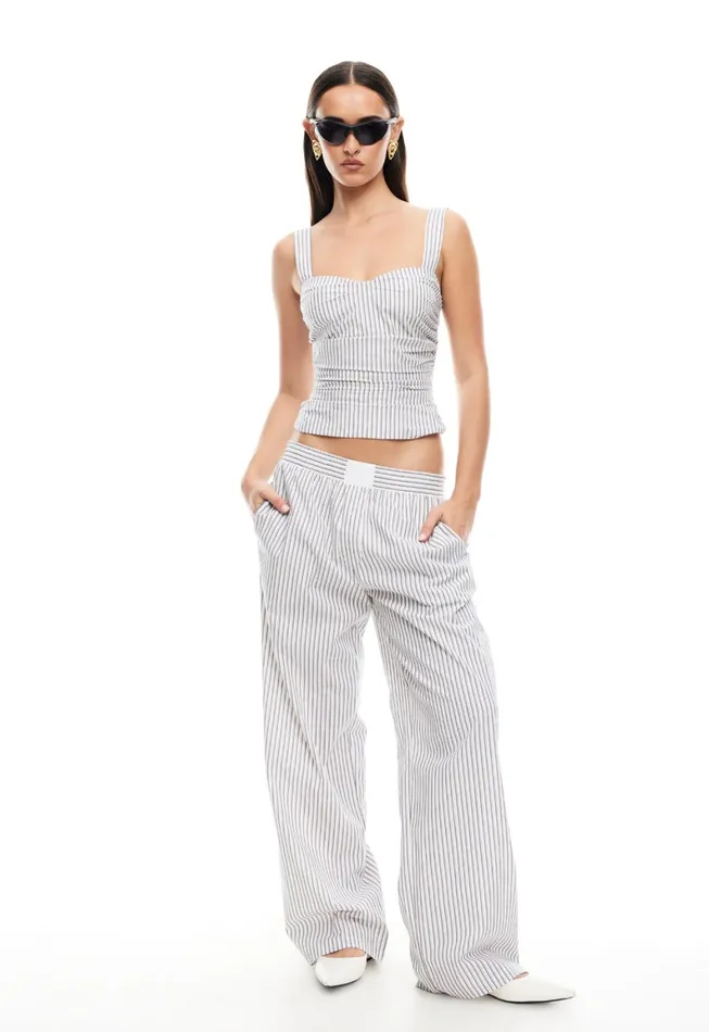 Lioness Fashion COBAIN PANT Ivory Multi Stripe Women Bottoms