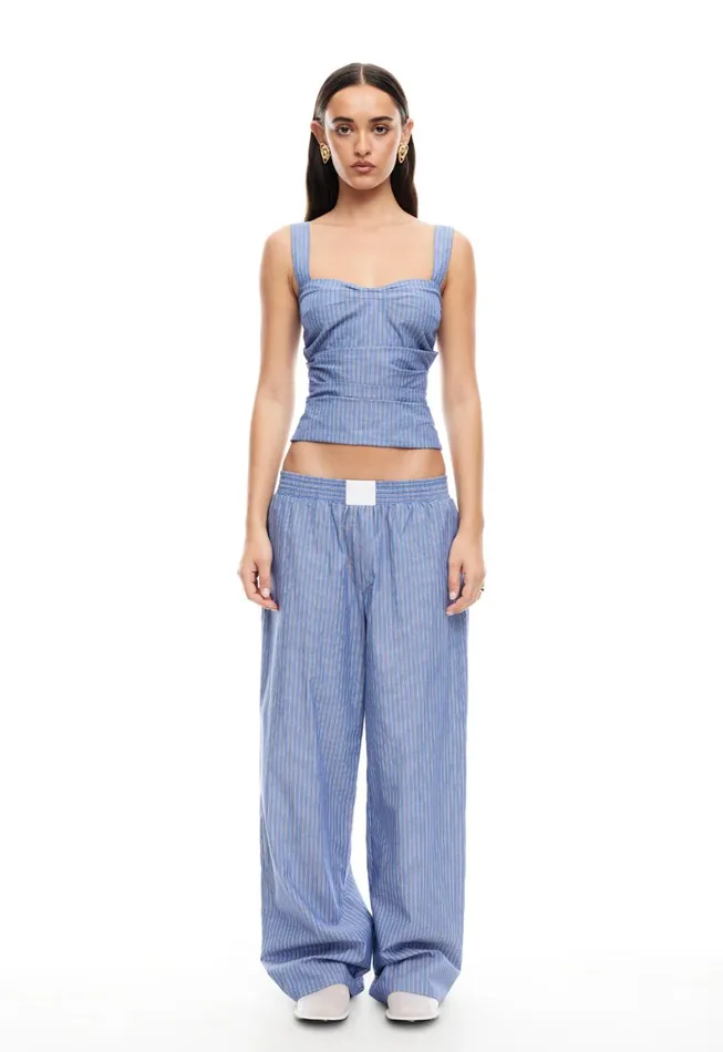 Lioness Fashion COBAIN PANT Navy Stripe Women Sets and Coords Lioness Fashion COBAIN PANT Navy Stripe Women Sets and Coords