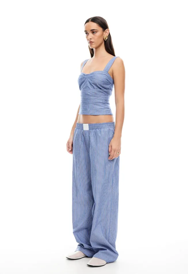 Lioness Fashion COBAIN PANT Navy Stripe Women Sets and Coords Lioness Fashion COBAIN PANT Navy Stripe Women Sets and Coords