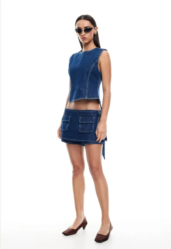 Lioness Fashion COUNTRYSIDE SKORT Blue Denim Women Denim