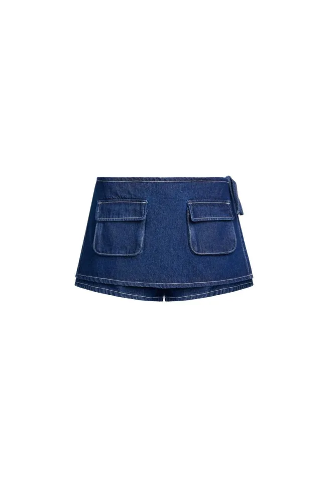 Lioness Fashion COUNTRYSIDE SKORT Blue Denim Women Denim