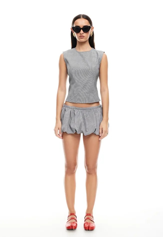 Lioness Fashion COUNTRYSIDE TOP Onyx Gingham Women Tops
