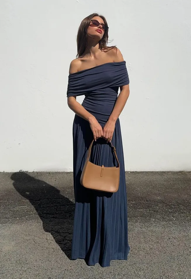 Lioness Fashion FIELD OF DREAMS MAXI Navy Women Dresses