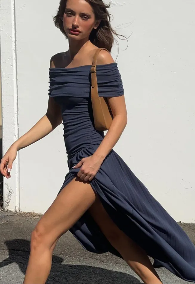 Lioness Fashion FIELD OF DREAMS MAXI Navy Women Dresses Lioness Fashion FIELD OF DREAMS MAXI Navy Women Dresses