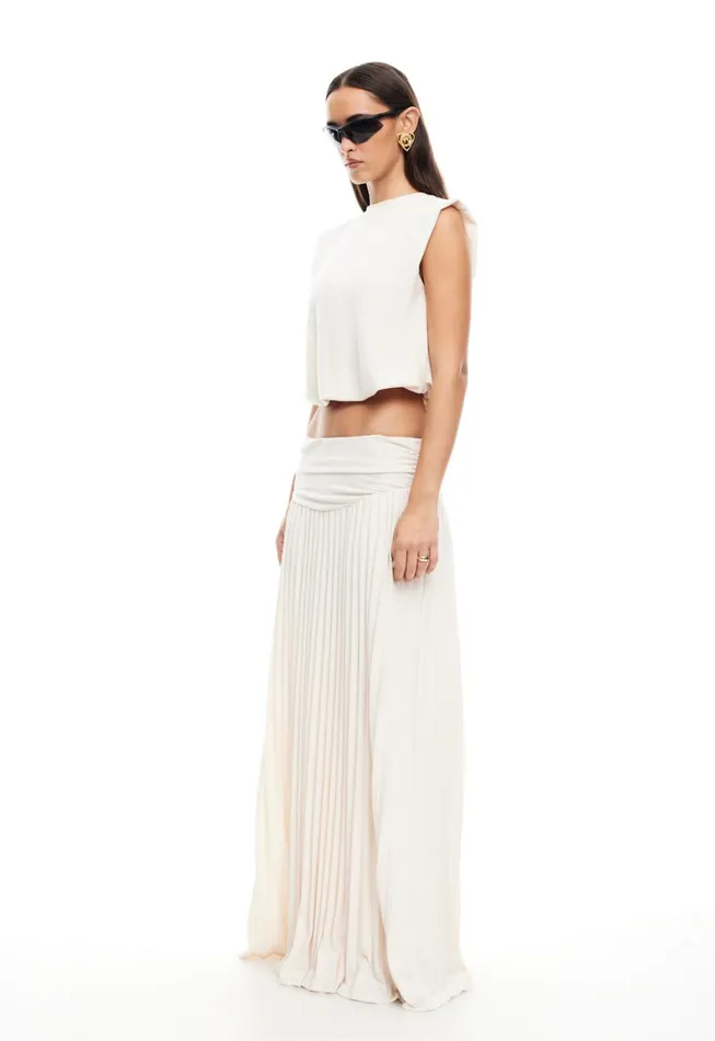 Lioness Fashion FIELD OF DREAMS MAXI SKIRT Ivory Women Sets and Coords Lioness Fashion FIELD OF DREAMS MAXI SKIRT Ivory Women Sets and Coords