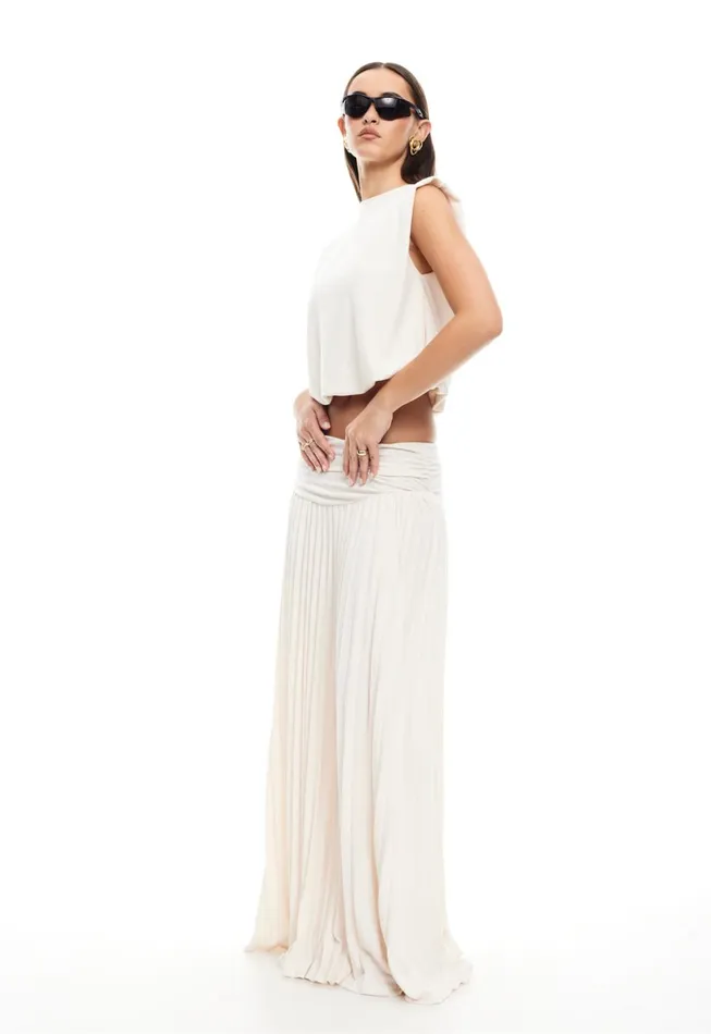 Lioness Fashion FIELD OF DREAMS MAXI SKIRT Ivory Women Sets and Coords Lioness Fashion FIELD OF DREAMS MAXI SKIRT Ivory Women Sets and Coords