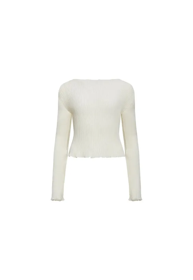 Lioness Fashion FORD LONG SLEEVE TOP Ivory Women Sets and Coords Lioness Fashion FORD LONG SLEEVE TOP Ivory Women Sets and Coords