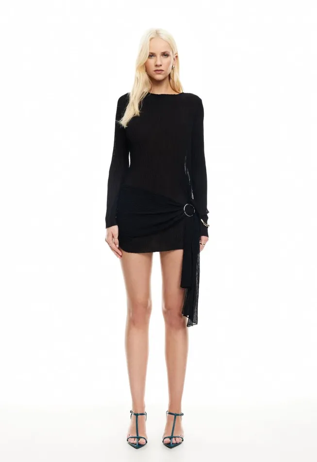 Lioness Fashion FORD MINI DRESS Onyx Women Dresses Lioness Fashion FORD MINI DRESS Onyx Women Dresses