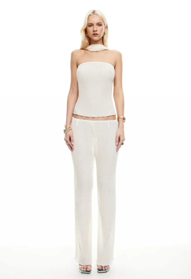 Lioness Fashion FORD STRAPLESS TOP Ivory Women Sets and Coords Lioness Fashion FORD STRAPLESS TOP Ivory Women Sets and Coords