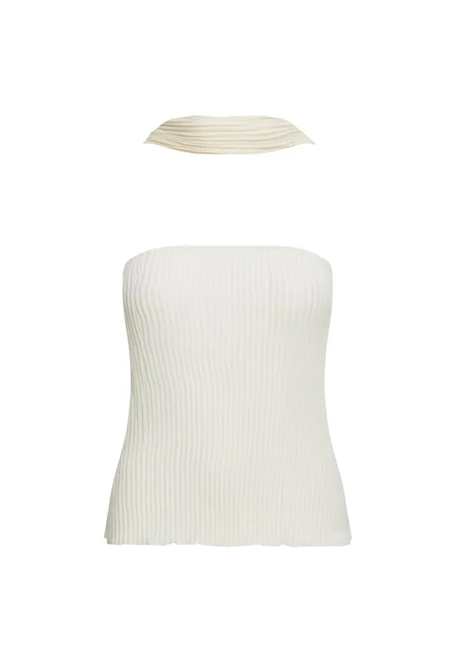 Lioness Fashion FORD STRAPLESS TOP Ivory Women Sets and Coords Lioness Fashion FORD STRAPLESS TOP Ivory Women Sets and Coords