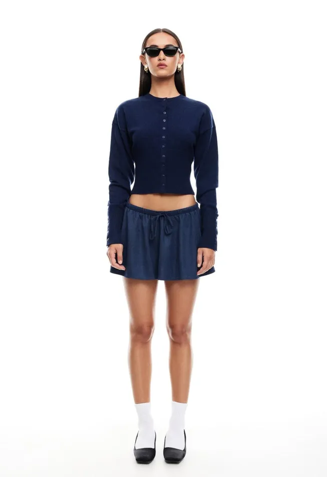 Lioness Fashion HEAD IN THE CLOUDS CARDIGAN Navy Women Tops Lioness Fashion HEAD IN THE CLOUDS CARDIGAN Navy Women Tops