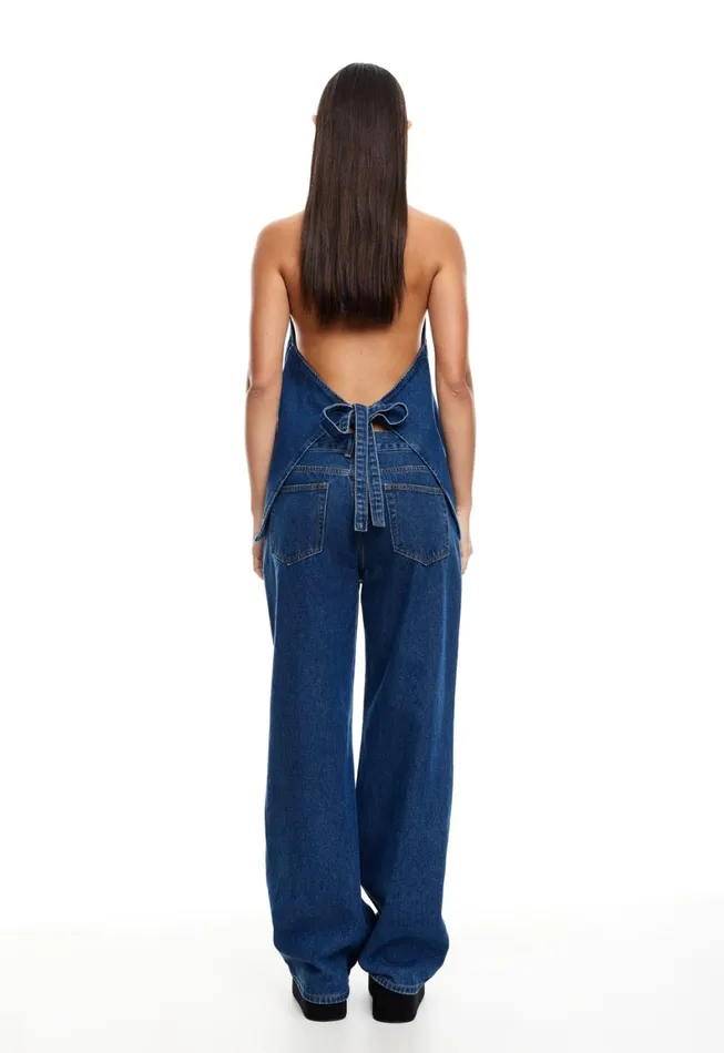 Lioness Fashion HILLS HALTER Dark Denim Women Denim