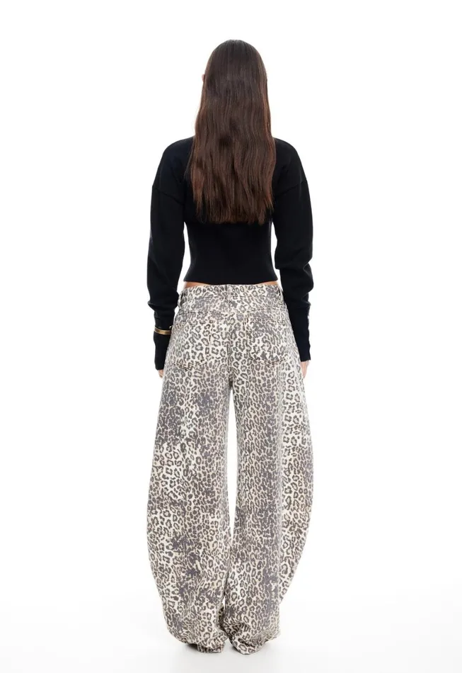 Lioness Fashion HORSESHOE JEAN Leopard Fade Women Bottoms Lioness Fashion HORSESHOE JEAN Leopard Fade Women Bottoms