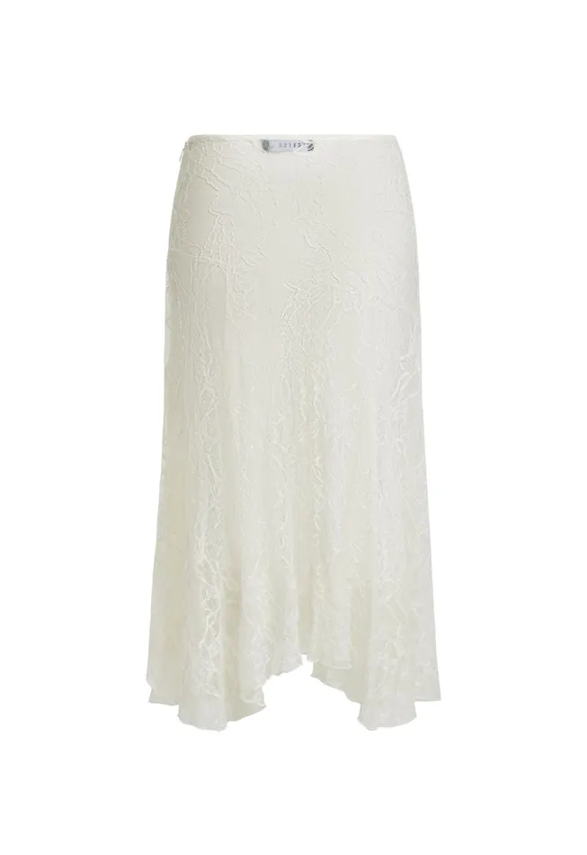 Lioness Fashion IN BLOOM LACE MIDI SKIRT Ivory Women Skirts Lioness Fashion IN BLOOM LACE MIDI SKIRT Ivory Women Skirts
