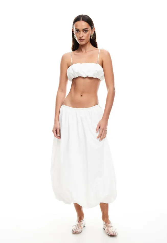Lioness Fashion INTUITION BUBBLE MIDI SKIRT Ivory Women Skirts Lioness Fashion INTUITION BUBBLE MIDI SKIRT Ivory Women Skirts